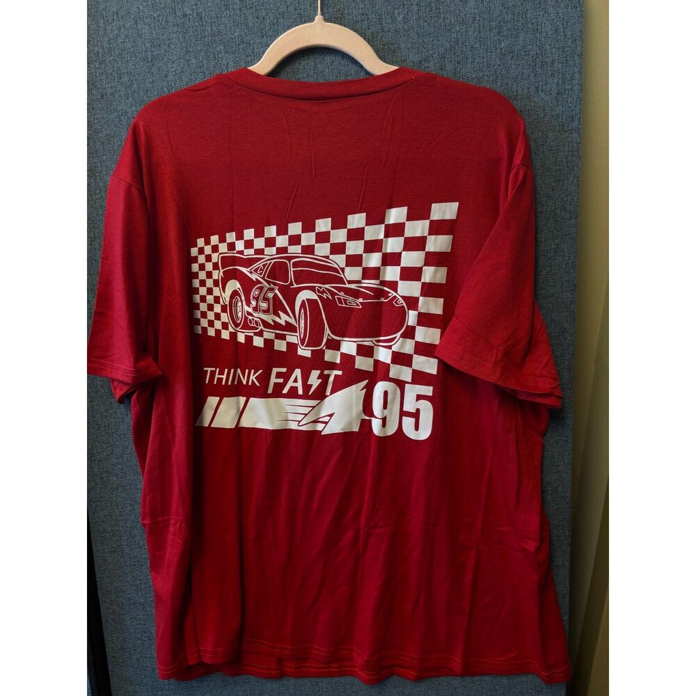 Red Racing Car "95 Lightning Graphic T-Shirt Size XXL